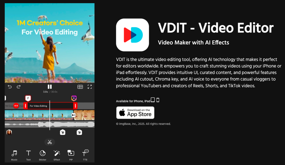 Simplest and Fastest Mobile Editing App: A Fresh Look at VDIT